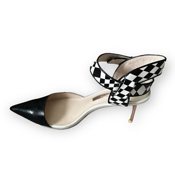 SOPHIA WEBSTER Olivia Checkered Print Pumps - Picture 2 of 4